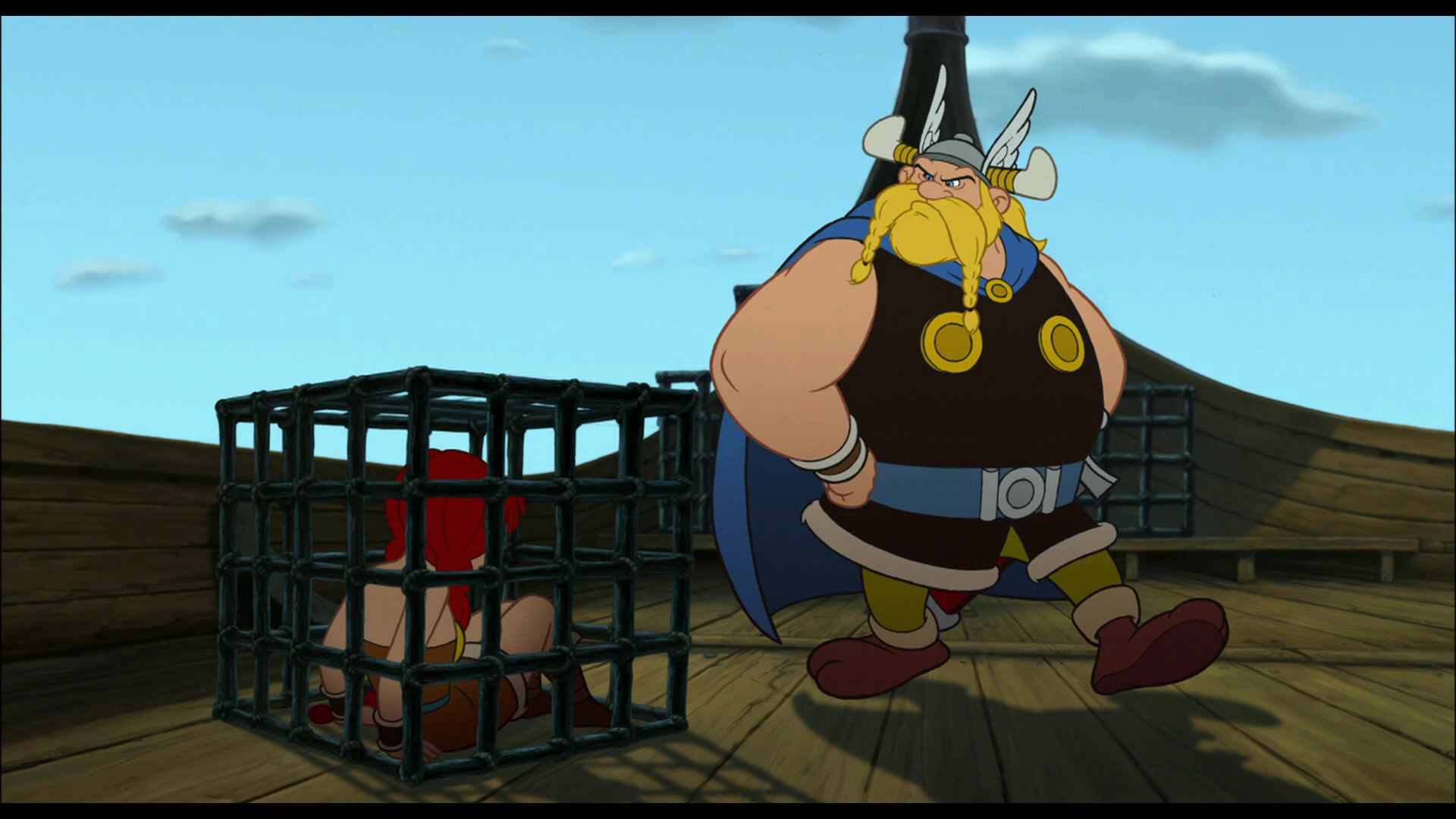 Asterix và Obelix được giao một nhiệm vụ khó khăn: Biến cháu trai lười biếng của tù trưởng Justforkix thành một chiến binh. Khi những người Viking bắt cóc anh ta và đưa anh ta trở về quê hương của họ, Asterix và Obelix phải đến Na Uy để giải cứu Justforkix.