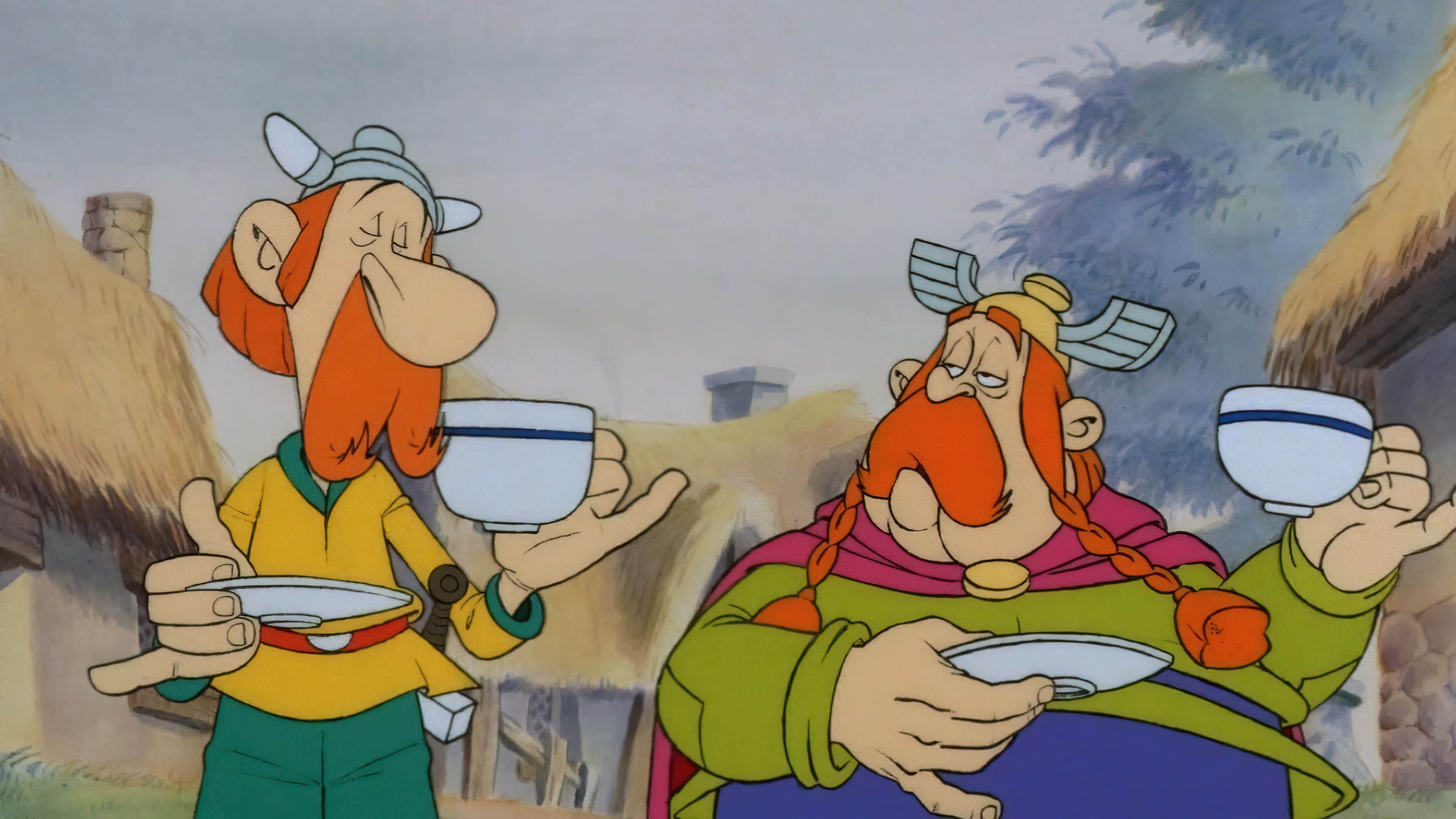 Một ngôi làng nhỏ cổ kính của Anh vẫn chống lại quân xâm lược La Mã. Asterix và Obelix được mời giúp đỡ. Họ phải đối mặt với sương mù, mưa, bia ấm và thịt lợn luộc với nước sốt bạc hà, nhưng họ sẽ sớm gặp phải tình trạng người La Mã của Thống đốc Encyclopaedius Britannicus đang suy tàn và thất thủ. Cho đến khi một cuộc đua hoang dã để giành lấy một thùng thuốc ma thuật đưa họ vào cuộc uống rượu.