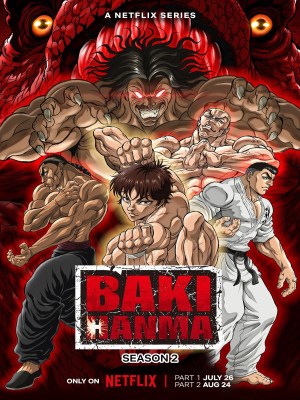 Baki Hanma Season 2 (Hanma Baki: Con Trai Của Quỷ - Mùa 2) là phần tiếp theo của anime hành động võ thuật Baki Hanma, được chuyển thể từ manga cùng tên của Keisuke Itagaki. Bộ phim kể về câu chuyện của Baki Hanma, một võ sĩ trẻ tuổi đang cố gắng trở thành người mạnh nhất thế giới để đánh bại cha mình, Yujiro Hanma, một kẻ được cho là kẻ mạnh nhất thế giới.Baki Hanma Season 2 được phát sóng vào năm 2023, và nội dung của nó dựa trên phần "Pickle Saga" của manga. Trong mùa giải này, Baki phải đối mặt với một số đối thủ mạnh mẽ, bao gồm Pickle, một con người thời tiền sử được đào lên từ băng; Jack Hanma, anh trai của Baki, người đã được cấy ghép các bộ phận cơ thể của động vật; và Yujiro Hanma, cha của Baki, người được cho là kẻ mạnh nhất thế giới.Baki Hanma Season 2 là một bộ anime hành động võ thuật hấp dẫn với các pha chiến đấu mãn nhãn và các nhân vật được xây dựng tốt. Bộ phim đã nhận được đánh giá tích cực từ khán giả và giới phê bình, và nó đã được đề cử cho một số giải thưởng, bao gồm Giải thưởng Anime Nhật Bản cho Phim truyền hình hay nhất.