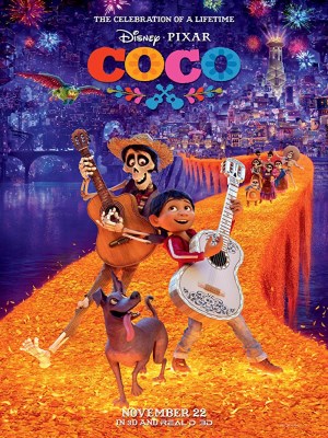 Coco (Coco: Hội Ngộ Diệu Kỳ)&nbsp;- Bộ phim này kể về hành trình của Miguel, một cậu bé say mê những giai điệu nhưng lại sinh trưởng trong một gia đình cấm đoán sự xuất hiện của âm nhạc. Miguel luôn nung nấu giấc mơ trở thành một nhạc sĩ nổi tiếng giống như thần tượng Ernesto de la Cruz. Tuy nhiên, truyền thống ngang trái của gia đình đã khiến cậu không thể chứng minh tài năng của mình.&nbsp;Rũ bỏ thực tế phũ phàng, Miguel tìm thấy chính mình ở Vùng Đất Linh Hồn tuyệt đẹp và đầy sắc màu sau một chuỗi sự kiện huyền bí. Trong hành trình khám phá vùng đất mới, Miguel gặp gỡ “chuyên gia xảo quyệt” Hector. Cả hai cùng tạo nên chuyến phiêu lưu kỳ diệu để lật mở những bí mật chưa được tiết lộ về lịch sử của gia đình Miguel.