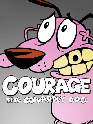 The offbeat adventures of Courage, a cowardly dog who must overcome his own fears to heroically defend his unknowing farmer owners from all kinds of dangers, paranormal events and menaces that appear around their land.