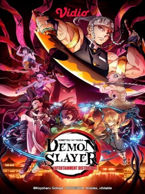 Demon Slayer: Kimetsu no Yaiba Entertainment District Arc (Thanh Gươm Diệt Quỷ: Kỹ Viện Trấn) - Mùa thứ 2 của anime Kimetsu No Yaiba xoay quanh arc khu phố đèn đỏ đội của Tanjiro cùng với âm trụ chiến đấu với 2 anh em thượng lục quỷ. Nhóm Tanjiro đã hoàn thành nhiệm vụ trên “Đoàn tàu vô hạn” và quay trở về Điệp Phủ. Sau 4 tháng vừa tập luyện, vừa đi làm nhiệm vụ tại đây, họ chạm trán người đàn ông được mệnh danh là hào nhoáng nhất khu phố, Âm Trụ – Uzui Tengen. Sau khi giải thích tình hình, cả nhóm quyết định lên kế hoạch xâm nhập “Phố đèn đỏ” ở Yoshiwara, nơi hào nhoáng quy tụ mọi sắc màu và lòng tham bậc nhất Nhật Bản và cũng là nơi quỷ đang ẩn mình, để giải cứu vợ của Tengen.