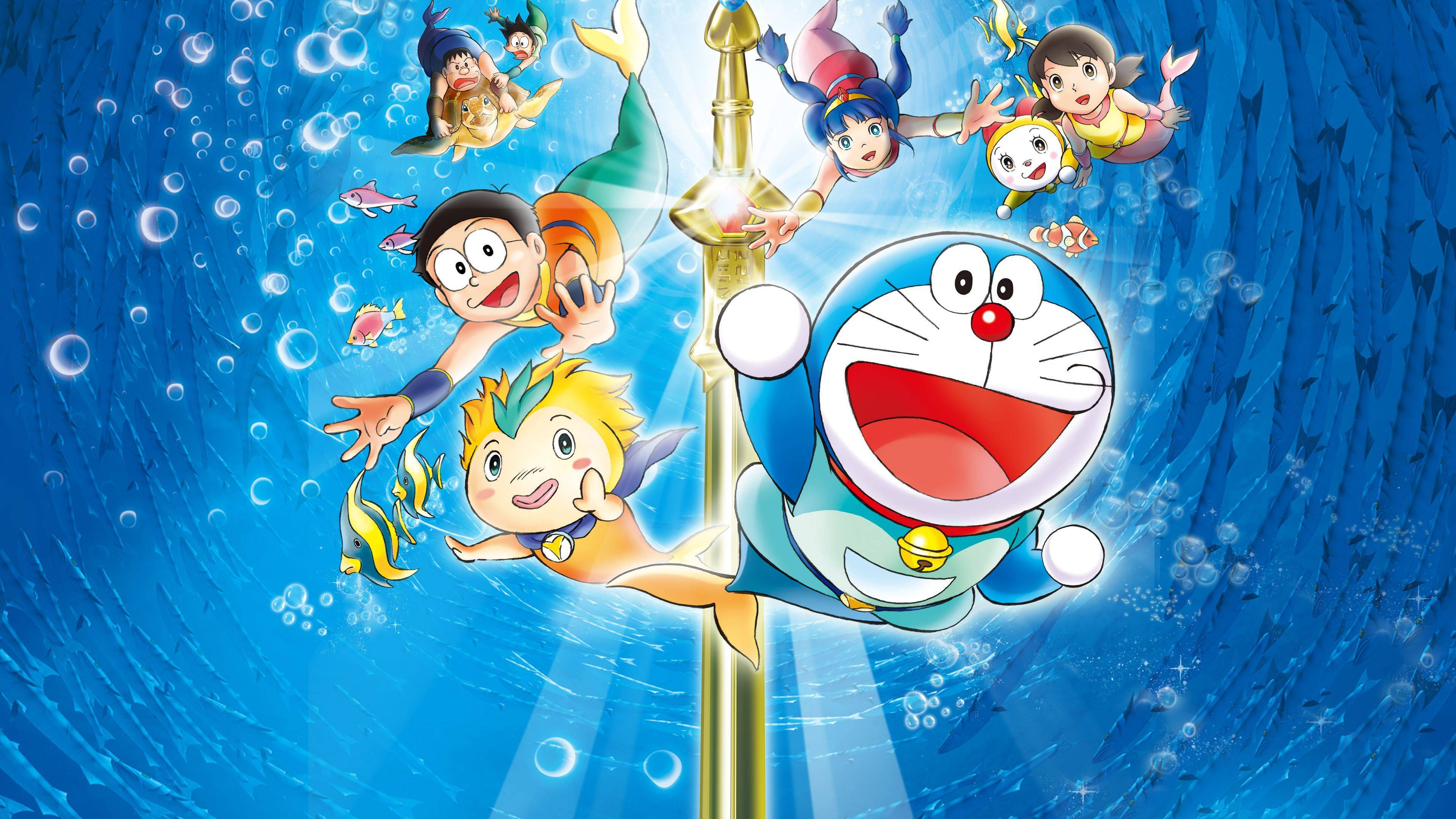 Khi Nobita cảm thấy muốn lặn ở quê hương của mình, Doraemon đã sử dụng Máy mô phỏng máy bơm dưới nước để bơm toàn bộ nước ra khỏi Tokyo, khiến cả thành phố chìm trong nước. Đêm đó, Doraemon và Nobita sử dụng Bộ mô phỏng mặt nạ lặn để lặn dưới nước. Sau đó, rất nhiều cá và một con cá mập tấn công Doraemon và Nobita. Vì vậy, Doraemon đã dừng Máy mô phỏng máy bơm dưới nước, nhưng có một cô gái tên là Sophia, đang nằm trên bụi cây trong khu phố của cậu.