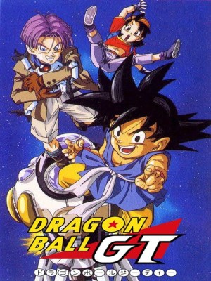 Câu chuyện Dragon Ball GT (Bảy Viên Ngọc Rồng GT) diễn ra sau các sự kiện của "Dragon Ball Z," khi Goku bị biến thành một đứa trẻ bởi Rồng Thần Hắc Ám và phải du hành khắp vũ trụ để thu thập lại các Ngọc Rồng sao đen nhằm khôi phục lại cơ thể ban đầu của mình. Trong cuộc phiêu lưu này, Goku được đồng hành bởi cháu gái của mình, Pan, và Trunks. Họ gặp gỡ nhiều kẻ thù mới và phải đối mặt với các thử thách nguy hiểm, từ các kẻ địch hùng mạnh như Baby, Super 17 cho đến các Rồng Thần Hắc Ám khác. Dù cốt truyện không do Akira Toriyama sáng tạo, "Dragon Ball GT" vẫn mang đến những trận chiến mãn nhãn và tiếp tục hành trình của Goku và các đồng đội.