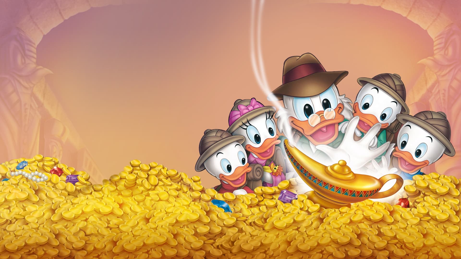 DuckTales: The Movie - Treasure Of The Lost Lamp kể về bác vịt Scrooge McDuck và những nhân vật đầy màu sắc trong chuyến săn tìm kho báu vui nhộn. Cùng với những đứa cháu Huey, Dewey, Louie, và cô cháu gái Webbigail Vanderquack luôn sát cánh, người bác giàu có yêu thích của mọi người, Scrooge McDuck, khởi hành từ ngôi nhà tại Duckburg để tìm của cải mất tích từ lâu của tên trộm huyền thoại Collie Baba. Nhưng việc tìm kiếm không hề đơn giản như bác nghĩ! Cuộc phiêu lưu kỳ thú dẫn tới một sự hỗn loạn khôi hài và ma thuật, một bài học về việc có những thứ có giá trị hơn tiền, vàng và đồ trang sức.