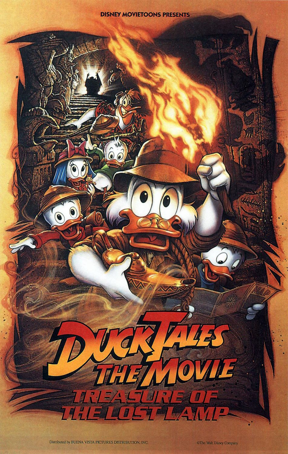 DuckTales: The Movie - Treasure Of The Lost Lamp kể về bác vịt Scrooge McDuck và những nhân vật đầy màu sắc trong chuyến săn tìm kho báu vui nhộn. Cùng với những đứa cháu Huey, Dewey, Louie, và cô cháu gái Webbigail Vanderquack luôn sát cánh, người bác giàu có yêu thích của mọi người, Scrooge McDuck, khởi hành từ ngôi nhà tại Duckburg để tìm của cải mất tích từ lâu của tên trộm huyền thoại Collie Baba. Nhưng việc tìm kiếm không hề đơn giản như bác nghĩ! Cuộc phiêu lưu kỳ thú dẫn tới một sự hỗn loạn khôi hài và ma thuật, một bài học về việc có những thứ có giá trị hơn tiền, vàng và đồ trang sức.