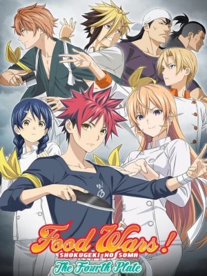 Food Wars: Shokugeki no Soma Season 4 (Vua Đầu Bếp Soma - Mùa 4) tiếp tục phát triển các nhân vật và câu chuyện, đưa khán giả vào những cuộc thi nấu ăn đầy cam go và đầy cảm xúc. Soma và đồng đội của anh phải đối mặt với những đối thủ mạnh mẽ hơn bao giờ hết, đồng thời phải khám phá ra những kỹ thuật nấu ăn mới và sáng tạo.