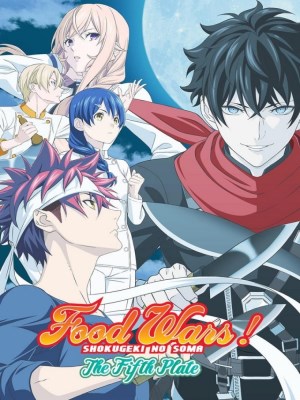 Trong Food Wars: Shokugeki no Soma Season 5 (Vua Đầu Bếp Soma - Mùa 5), câu chuyện tiếp tục phát triển với sự xuất hiện của những đối thủ mới, môi trường nấu ăn mới và những bí ẩn mới tại Totsuki Culinary Academy. Soma và nhóm của anh phải vượt qua những rào cản và khám phá ra những kỹ thuật nấu ăn độc đáo, đồng thời tìm ra cách để giữ vững tinh thần đồng đội và lòng đam mê của mình.