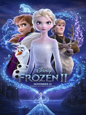 Frozen 2 (Nữ Hoàng Băng Giá 2) - Frozen lấy cảm hứng từ câu chuyện Nữ Hoàng Tuyết được nhà văn Andersen chắp bút nhưng nội dung hoàn toàn khác so với tác phẩm gốc. Phim tạo nên cơn sốt hơn 1,2 tỷ $ trên toàn thế giới vào năm 2013. Sau 6 năm, bộ phim ra mắt phần 2 trong sự chờ đợi tột cùng của khán giả. Elsa, Anna, Kristoff và Olaf đi sâu vào rừng để tìm hiểu sự thật về bí ẩn xảy ra nơi vương quốc của họ. Đó là khu rừng thần bí mà hoàng hậu đã từng kể cho hai nàng công chúa khi còn nhỏ. Liệu điều này có liên quan gì đến sức mạnh của Elsa. Điều gì đang chờ đợi họ khi vén màn sự thật?