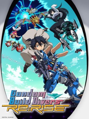 Gundam Build Divers Re: Rise là một series anime thuộc nhánh Gundam Build và là phần tiếp theo của Gundam Build Divers. Ra mắt vào năm 2019, bộ phim lấy bối cảnh hai năm sau sự kiện của phần trước, khi trò chơi trực tuyến Gunpla Battle Nexus Online (GBN) đã trở nên phổ biến trên toàn thế giới, cho phép người chơi điều khiển mô hình Gunpla để tham gia vào những trận chiến trong môi trường thực tế ảo. Câu chuyện theo chân Hiroto Kuga, một người chơi đơn độc và có phần xa cách, cùng với một nhóm đồng đội không quen biết nhau trước đó: Kazami, May, và Parviz. Dù có tính cách và mục tiêu khác nhau, họ hợp tác để khám phá một nhiệm vụ đặc biệt trong GBN, được gọi là Build Divers. Trong hành trình, họ khám phá nhiều bí mật của thế giới ảo và nhận ra nhiệm vụ của họ có những tác động đến cả thế giới thực.