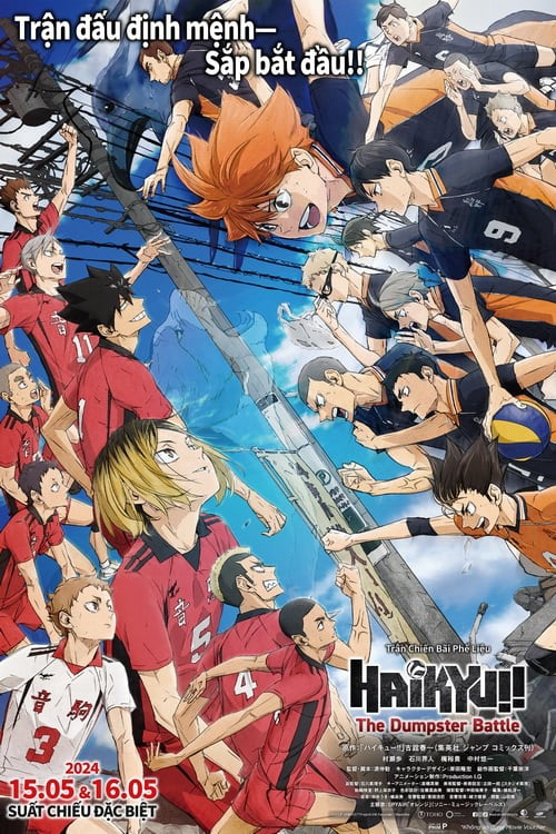 Shoyo Hinata joins Karasuno High's volleyball club to be like his idol, a former Karasuno player known as the 'Little Giant'. But Hinata soon learns that he must team up with his middle school nemesis, Tobio Kageyama. Their clashing styles form a surprising weapon, but can their newfound teamwork defeat their rival Nekoma High in the highly anticipated 'Dumpster Battle', the long awaited ultimate showdown between two opposing underdog teams?