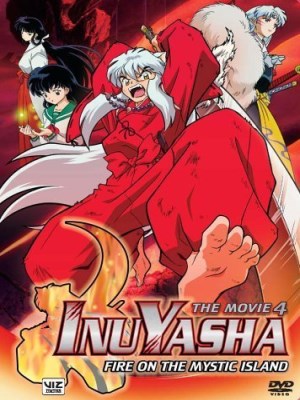 Inuyasha the Movie 4: Fire on the Mystic Island (Khuyển Dạ Xoa 4: Đại Chiến Trên Đảo Ác Quỷ) - 50 năm trước, Inuyasha đã được đánh dấu bằng một vết sẹo máu trên lưng, và đây là dấu hiệu của các vị thần chiến tranh. Anh muốn tìm những đứa trẻ khác cũng bị những vết sẹo như thế để tìm cách trốn thoát. Inuyasha và những người bạn của mình được đưa đến một hòn đảo của đứa con duy nhất có thể trốn thoát. Bây giờ, không ai trong số họ có thể trốn thoát được cho đến khi bốn vị thần chiến tranh bị đánh bại.