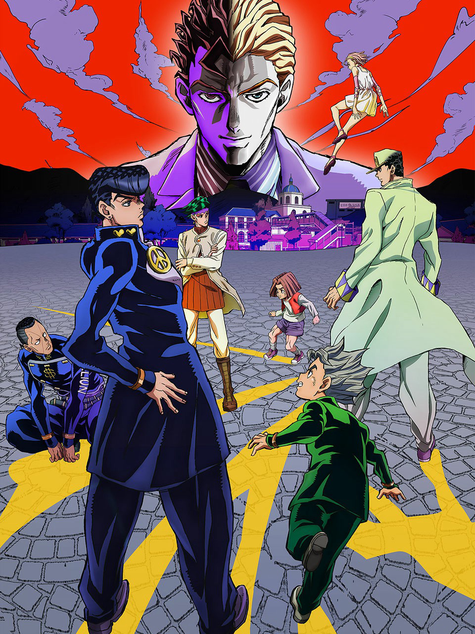 Nhờ cuộc chạm trán giữa Jotaro Kujo và Josuke Higashikata, những năng lực Stand mới bắt đầu phát huy.Josuke đứng lên bảo vệ Thị trấn Morio, nơi anh sinh ra và lớn lên.