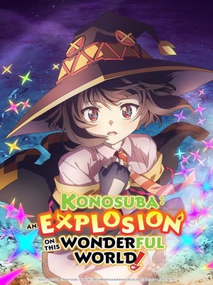 KonoSuba: An Explosion on This Wonderful World! là một bộ phim hoạt hình Nhật Bản dựa trên loạt light novel nổi tiếng KonoSuba: God's Blessing on This Wonderful World! của Natsume Akatsuki. Phim là một phần ngoại truyện của series và tập trung vào nhân vật Megumin, một phù thủy có sức mạnh lớn nhưng cũng vô cùng bốc đồng. Trong phim, Megumin và người bạn đồng hành của cô, Yunyun, thực hiện một cuộc phiêu lưu mới để tìm kiếm một ma thuật huyền bí có thể giúp cô hoàn thiện phép thuật nổ mạnh mẽ của mình. Họ gặp phải nhiều thử thách và kẻ thù trên hành trình, trong khi Megumin phải đối mặt với các vấn đề cá nhân và mơ ước của mình.