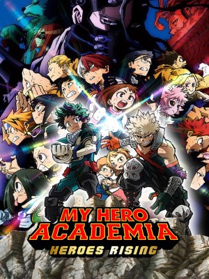 Câu chuyện phim My Hero Academia: Heroes Rising (Học Viện Siêu Anh Hùng: Người Hùng Trỗi Dậy) diễn ra sau sự kiện của series anime, khi lớp 1-A của trường U.A. High School được giao nhiệm vụ giữ gìn hòa bình trên một hòn đảo nhỏ. Tuy nhiên, hòa bình bất ngờ bị đe dọa khi nhóm phản diện xuất hiện và thách thức sức mạnh của các sinh viên. Trong cuộc đối đầu này, Izuku Midoriya và nhóm bạn của mình phải đối mặt với một thách thức lớn và học cách hoạt động như các anh hùng thực thụ để bảo vệ hòa bình.