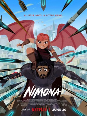 When a knight in a futuristic medieval world is framed for a crime he didn't commit, the only one who can help him prove his innocence is Nimona -- a mischievous teen who happens to be a shapeshifting creature he's sworn to destroy.