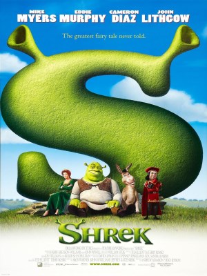 Câu chuyện phim Shrek xoay quanh nhân vật chính là Shrek, một người ogre lớn lùn sống yên bình ở trong hang động của mình. Cuộc sống của Shrek bị đảo lộn khi các nhân vật cổ tích từ vương quốc Far Far Away bị đuổi ra khỏi nhà của mình bởi lệnh của Chúa tể Farquaad. Shrek quyết định tham gia cuộc hành trình để đòi lại ngôi nhà của mình, cùng với người bạn đồng hành lạ lùng là Esel (hay còn gọi là Donkey). Trên đường đi, Shrek và Esel gặp nàng Công chúa Fiona, người đang bị giam cầm trong tháp bởi lời nguyền biến cô thành một người ogre vào ban đêm. Họ quyết định giúp Fiona trở về vương quốc Far Far Away để gặp Chúa tể Farquaad và hoàn thành nhiệm vụ của mình.