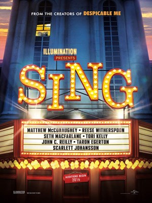 Sing (Đấu Trường Âm Nhạc) - Lấy bối cảnh trong thế giới của loài vật, "Đấu Trường Âm Nhạc" chính là hành trình khám phá bản thân của 5 nhân vật khác nhau đó là chú chuột Mike, bé voi Meena, cô heo Rosita, chú khỉ Johnny và nàng nhím Ash.Cả 5 người sẽ cùng nhau tham gia cuộc thi ca hát do chú gấu túi Buster tổ chức với giấc mơ được đổi đời. Mặc dù mục đích ban đầu của họ đều hướng tới khoản tiền thưởng giá trị nhưng cuối cùng điều quý giá nhất họ nhận được lại chính là những bài học ý nghĩa và đầy tính nhân văn."Đấu Trường Âm Nhạc" được đánh giá là bộ phim hoạt hình tuyệt vời nhất năm.