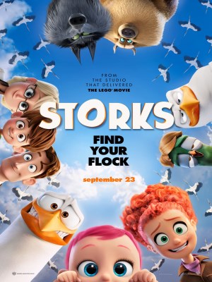 Storks (Tiểu Đội Cò Bay) Trẻ con luôn luôn thắc mắc và đặt ra thật nhiều câu hỏi. Khi được hỏi rằng mình từ đâu sinh ra, câu trả lời hầu như đứa trẻ phương Tây nào cũng nhận được đó chính là do những chú cò mang đến. Warner Bros không cho đó là một câu nói đùa, mà khai thác nó thành một bộ phim hoạt hình thú vị về sự vận chuyển các em bé đến với từng gia đình. Tháng 9 này, một bộ phim hoạt hình hài hước, độc đáo về “dịch vụ vận chuyển em bé” mang tên STORKS sẽ được ra mắt các khán giả