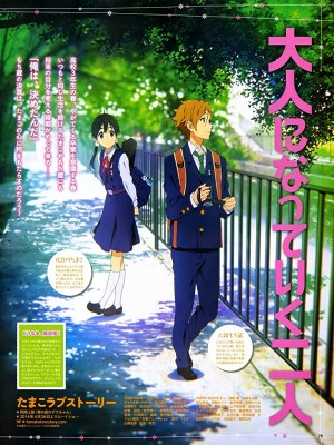 Tamako Love Story (Chuyện Tình Tamako) - Tamako Kitashirakawa là con gái cả của một gia đình chạy các cửa hàng mochi Tama-ya trong Khu mua sắm Usagiyama. Một ngày nọ, Tamako gặp một con chim lạ tên Dera Mochimazzwi và những người đến từ một vùng đất xa xôi tìm kiếm một cô dâu cho hoàng tử của đất nước mình.