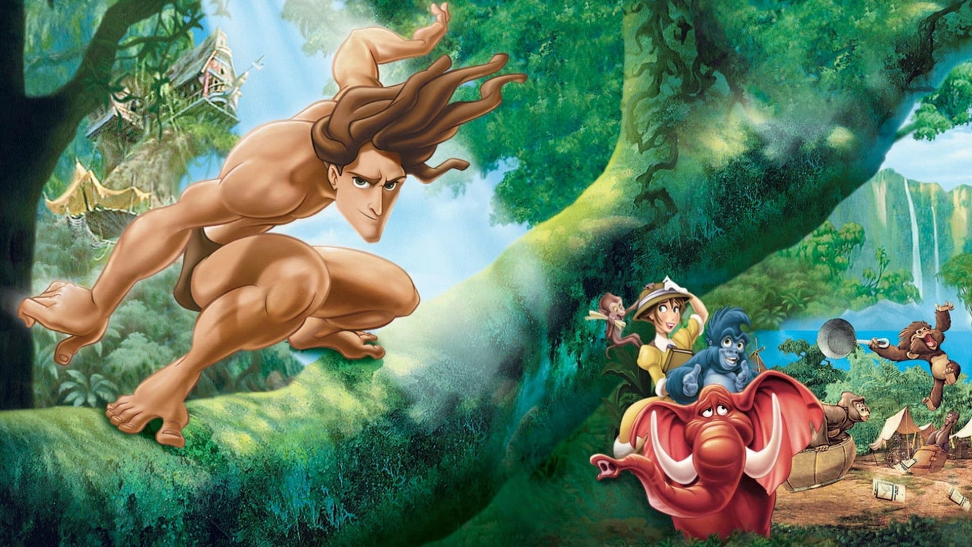 Cậu Bé Rừng Xanh là bộ phim phỏng theo tác phẩm nổi tiếng Tarzan of the Apes của Edgar Rice Burroughs, do hãng phim Walt Disney sản xuất.Bộ phim bắt đầu với tai nạn đắm tàu của Tarzan và cha mẹ. Họ dạt vào một hoang đảo ở châu Phi đầy thú dữ. Sau khi mất cả hai người thân vì báo Sabor, cậu bé được khỉ mẹ Karla, con khỉ vừa mất con vì Sabor, cứu sống. Karla đem cậu bé về, đặt tên và nuôi như con đẻ. Dù vậy, Tarzan chưa bao giờ có được tình yêu của đầu đàn Kerchak. Tarzan lớn lên trong sự khác biệt với bầy đàn, cậu chỉ có Terk, con khỉ béo ị và Tantor, con voi nhát cáy làm bạn.Cuộc sống của Tarzan cứ mãi hoang dã như vậy nếu không có một ngày đoàn thám hiểm nghiên cứu giống khỉ đột của giáo sư Porter xuất hiện ở cánh rừng già này. Cùng đi ...