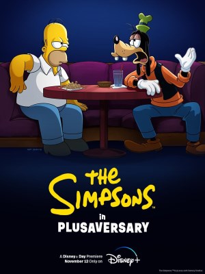 The Simpsons in Plusaversary là một tập phim đặc biệt trong loạt phim hoạt hình nổi tiếng The Simpsons, phát hành vào năm 2021. Trong tập phim, gia đình Simpson tổ chức một bữa tiệc để ăn mừng ngày kỷ niệm Disney+. Trong khi đó, họ gặp gỡ nhiều nhân vật từ các loạt phim và bộ phim nổi tiếng khác của Disney, tạo nên những tình huống hài hước và bất ngờ. Câu chuyện xoay quanh những khía cạnh hài hước của việc lên kế hoạch cho một buổi tiệc và các rắc rối mà các thành viên trong gia đình phải đối mặt khi cố gắng làm cho bữa tiệc trở nên hoàn hảo.