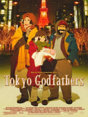 Tokyo Godfathers&nbsp;(Một Đêm Tuyết Phủ): Ba người vô gia cư đồng-một cô gái chạy trốn, một transvestite, và một kẻ nghiện rượu, tìm thấy một trẻ sơ sinh bị bỏ rơi vào đêm Giáng sinh trong khi tìm kiếm thức ăn thông qua thùng rác. Sử dụng những manh mối được tìm thấy bên cạnh em bé, họ hâm mộ thông qua Tokyo để tìm cha mẹ, cùng với cách đối mặt với lời nhắc nhở của cuộc sống riêng của họ, họ đã gần như bị bỏ rơi.Cuộc hành trình của runaway, và nhân vật chính của chúng ta có cồn tiến xuất sắc mà không có bất kỳ cảnh mà dường như rút ra hoặc nhàm chán. Mỗi phát triển xảy ra với thời gian tuyệt vời mà giữ cho tôi tham gia với những câu chuyện mỗi lúc đi qua duy nhất.