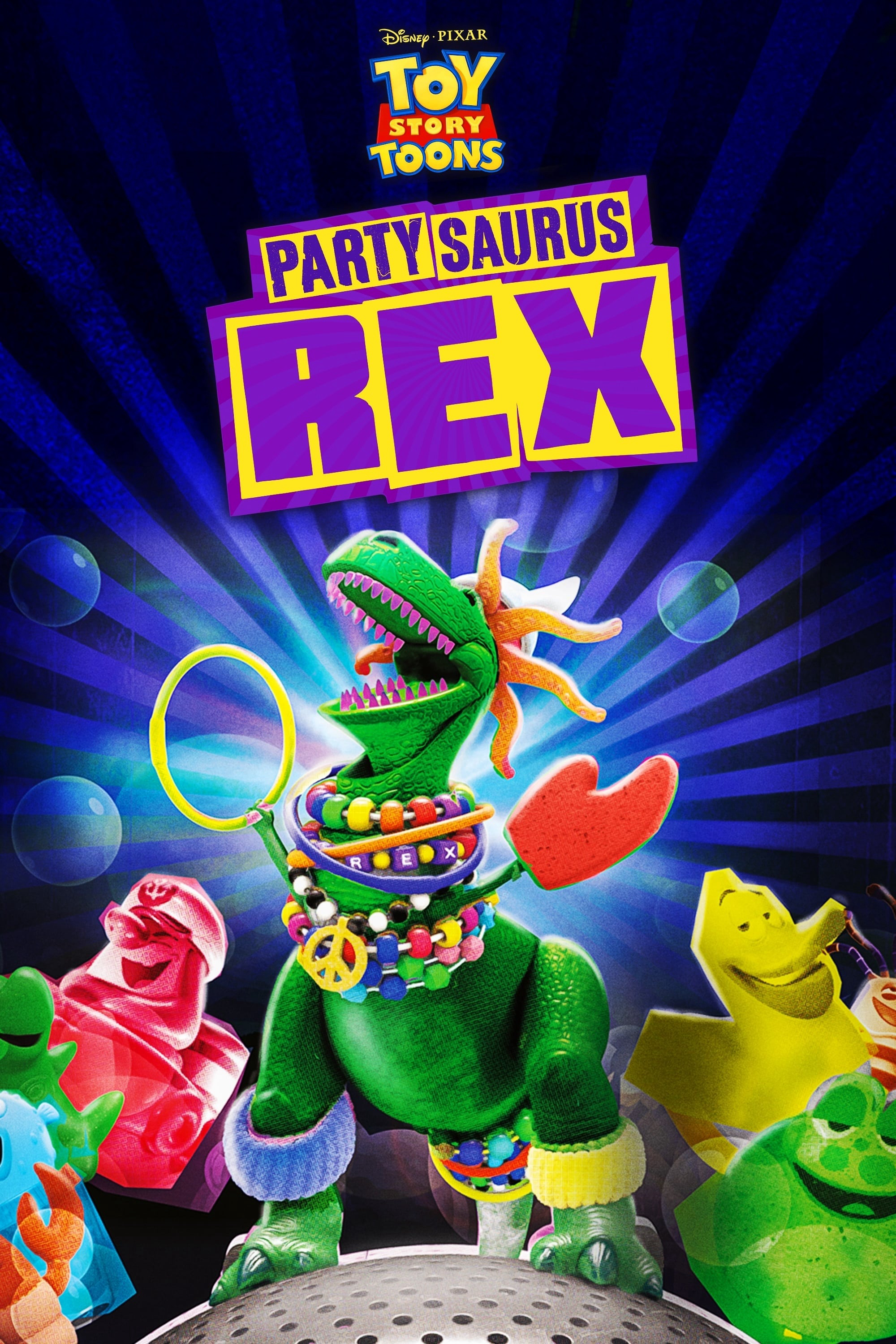 Toy Story Toons Partysaurus Rex là một bộ phim hoạt hình ngắn năm 2012 do Mark Walsh đạo diễn. Nó được chiếu tại các rạp chiếu phim trước khi chiếu phim chính là Finding Nemo. Chú khủng long Rex với đôi tay ngắn vụng về trở thành tâm điểm của một bữa tiệc đầy đồ chơi với những nhân vật nổi tiếng trong bộ phim hoạt hình kinh điển Toy Story. Partysaurus Rex không chỉ là cơ hội cho khán giả thăm thú đám đồ chơi đã đi vào tâm trí từ năm 1995 mà còn mang đến bữa tiệc đầy đồ chơi chưa bao giờ được khám phá trong một bối cảnh câu chuyện mà độc đáo, màu sắc và đầy hài hước, đó là bồn tắm.