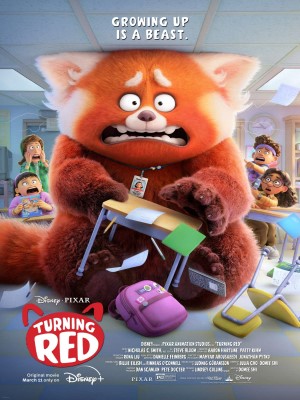 A thirteen-year-old girl named Mei Lee is torn between staying her mother's dutiful daughter and the changes of adolescence. And as if the challenges were not enough, whenever she gets overly excited she transforms into a giant red panda.