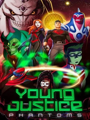 Mùa thứ tư của Young Justice có tên gọi Phantoms, tiếp tục câu chuyện của các nhân vật đã quen thuộc từ các mùa trước. Mùa này tập trung vào các cuộc đối đầu siêu nhiên và các thử thách trong tâm lý của các thành viên đội, đặc biệt là những quyết định khó khăn và sự lựa chọn mà họ phải đưa ra trong hành trình bảo vệ thế giới. Một trong những yếu tố nổi bật trong mùa này là việc khai thác sâu hơn các câu chuyện và hành trình của từng nhân vật, cũng như các mối quan hệ trong đội ngũ. Mùa này cũng mang đến một sự phát triển mạnh mẽ về mặt nhân vật, đặc biệt là về Garfield Logan (Beast Boy) và Conner Kent (Superboy), đồng thời mở rộng mối liên kết giữa các vũ trụ.